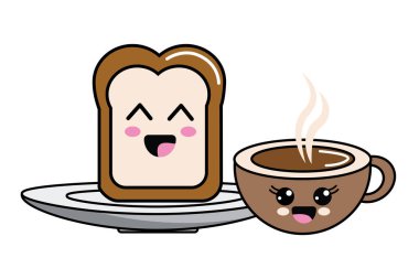 İzole kahvaltı tasarım