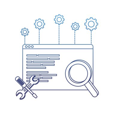 Anahat Web sitesi kodu programı ve Büyüteç camı ekipmanları ile bozulmuş