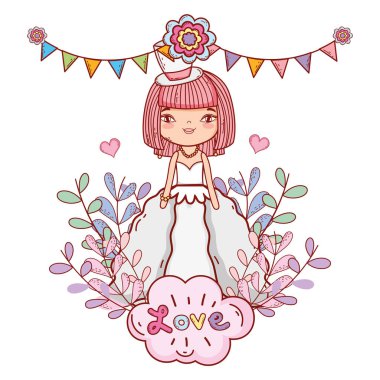 Gelin şirin çizimler karikatür