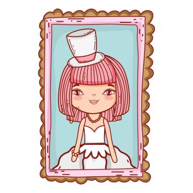 Gelin şirin çizimler karikatür