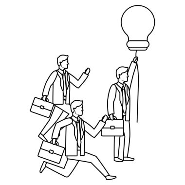 başarılı işadamları avatar çizgi film