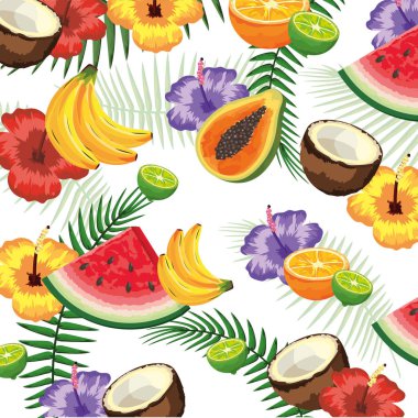 sorunsuz çiçek desenli çizgi film