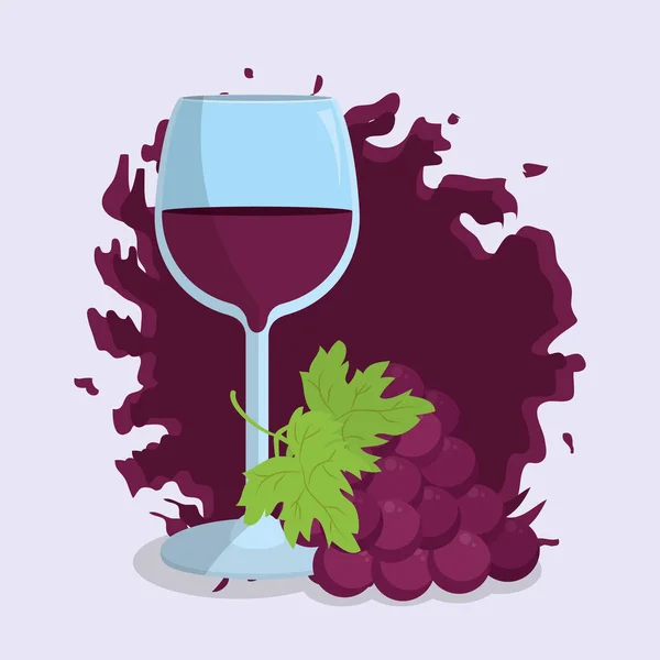 Design bevanda di vino — Vettoriale Stock