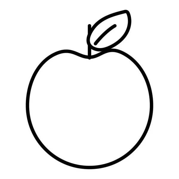 Fruta manzana dibujos animados — Archivo Imágenes Vectoriales