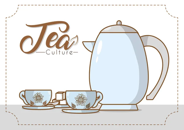 Концепция чая — стоковый вектор