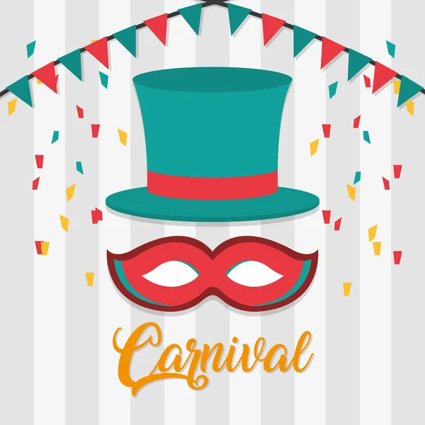 Carnival festival concept — Stock Vector