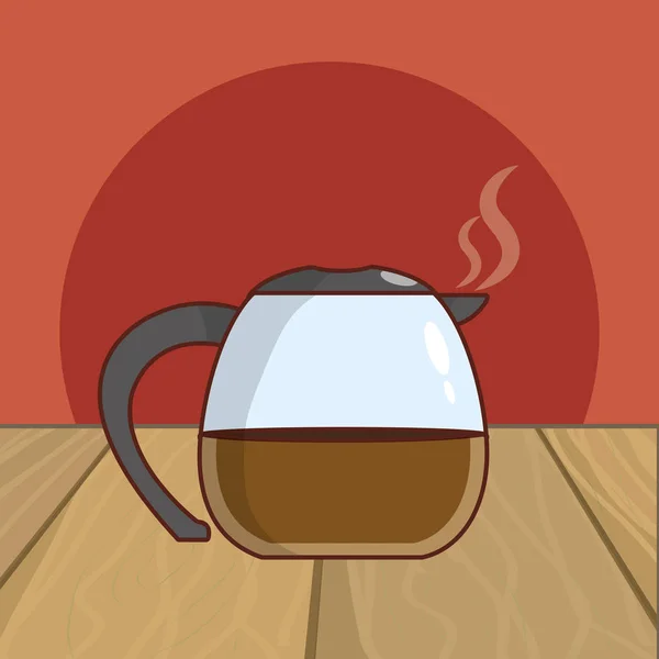 Hot drink cartoon — Stock Vector