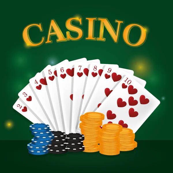 Conceito de jogo Casino — Vetor de Stock