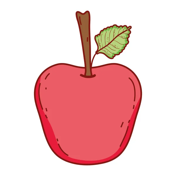 Jabłko owoc kreskówka — Wektor stockowy