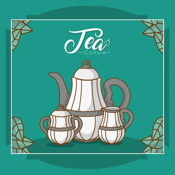Έννοιας κουλτούρα τσάι — Διανυσματικό Αρχείο