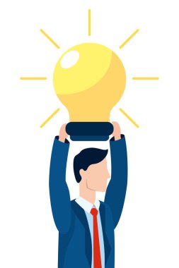 başarılı bir iş adamı avatar çizgi film