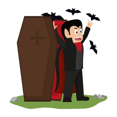 Çocuk ve Cadılar Bayramı karikatür