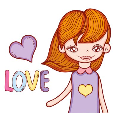 Küçük kız şirin çizimler