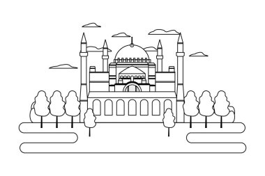 satır taj mahal Hindistan ve güzellik ağaçlarda