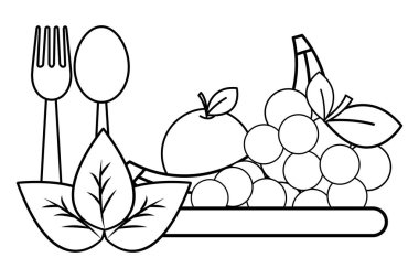 İzole meyve tasarım