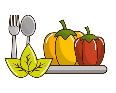 İzole sebze tasarım