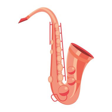 saksafon izole simgesi
