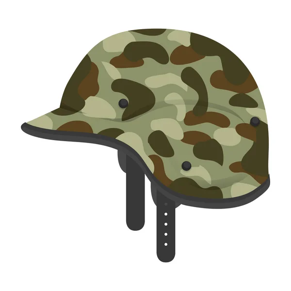 Diseño del casco militar — Vector de stock