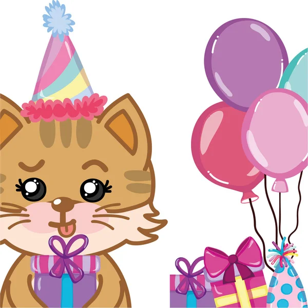 Cat birthday cartoons