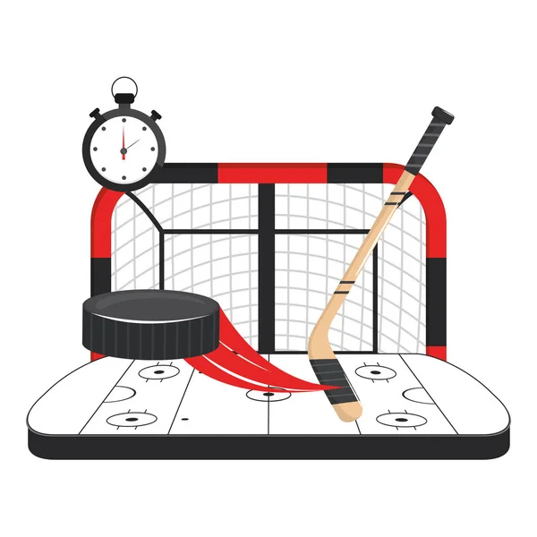 Ice hockey cartoon — Stock Vector
