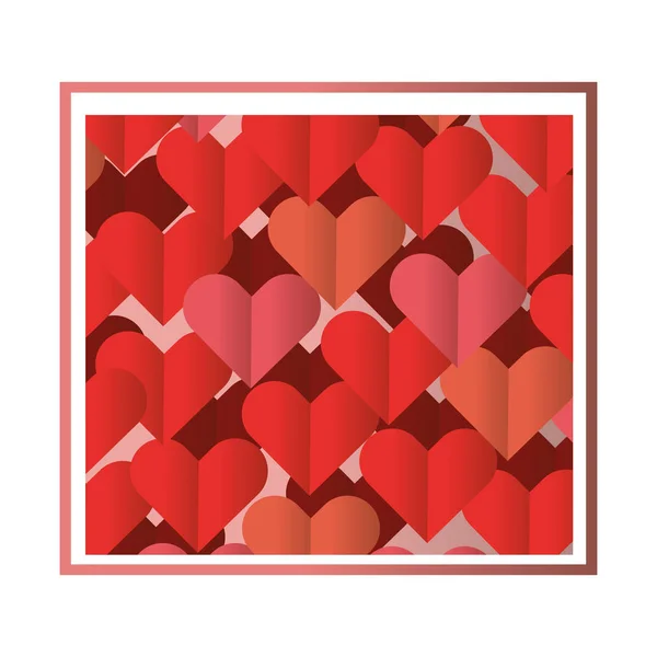 Valentines day heart cartoon — Stock Vector