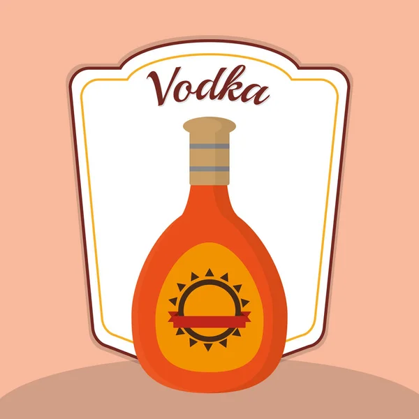 Vodka boisson alcoolisée — Image vectorielle