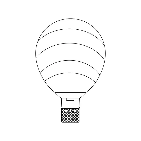 Lina söt luftballong transport design — Stock vektor