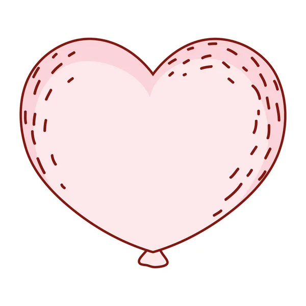 BALLOON EN COEUR — Image vectorielle