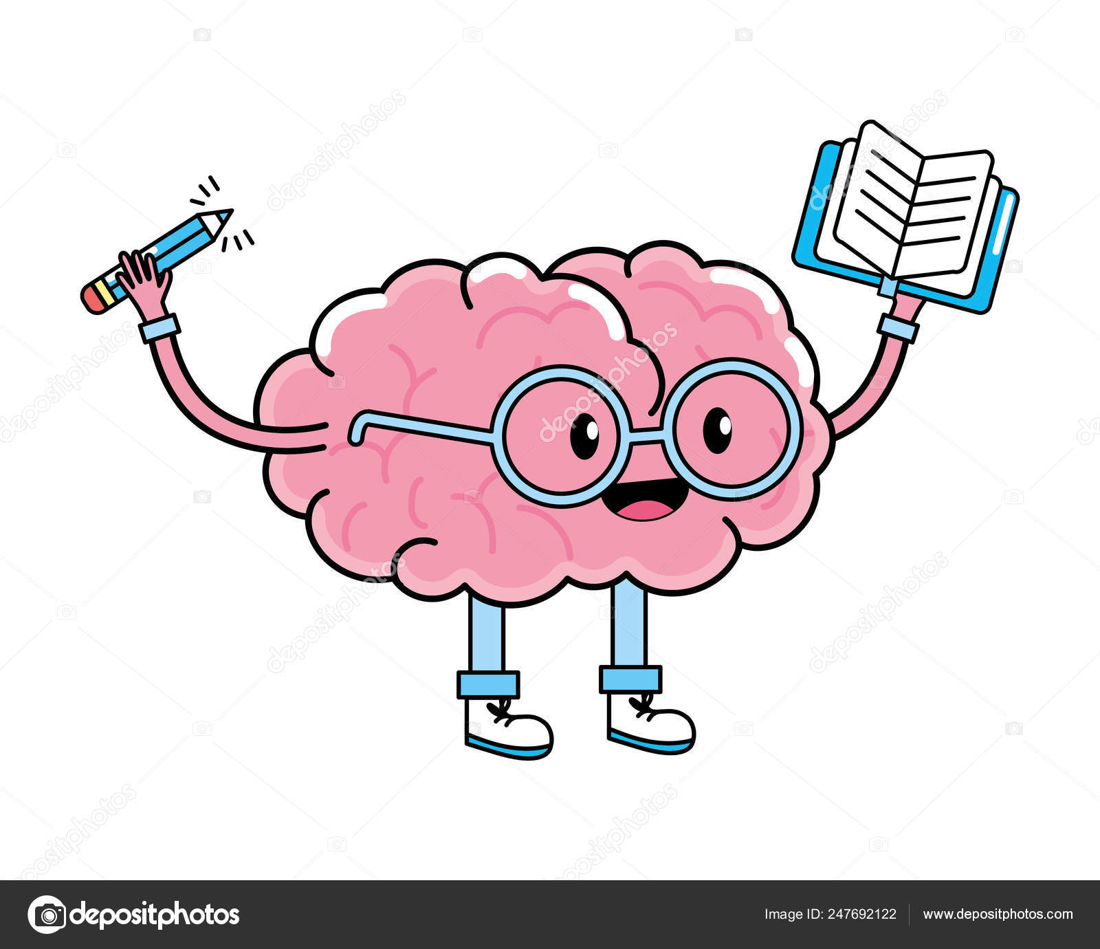 Cute brain cartoon Stock Vector Image by ©stockgiu #247692122 Cute brain cartoon Stock Vector Image by ©stockgiu #247692122