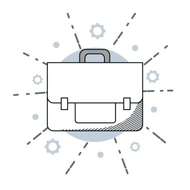 İş evrak çantası çizmek