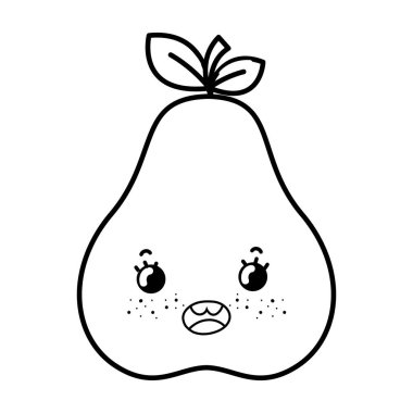 İzole armut meyve tasarım