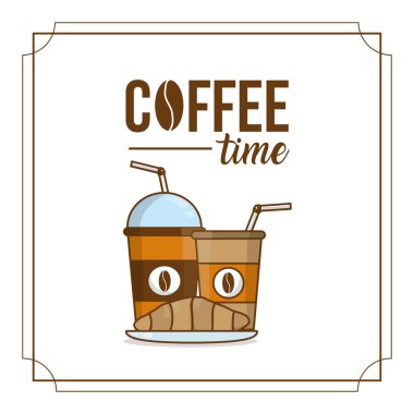 Kahve zamanı konsepti