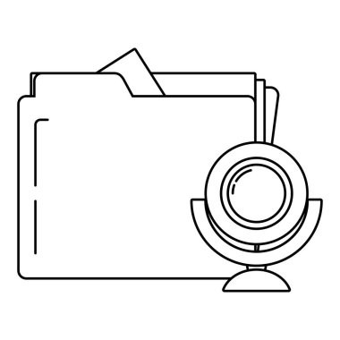 Güvenlik sistemi çizgi film