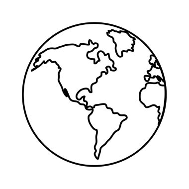 Anahat küresel dünya gezegen Coğrafya tasarım