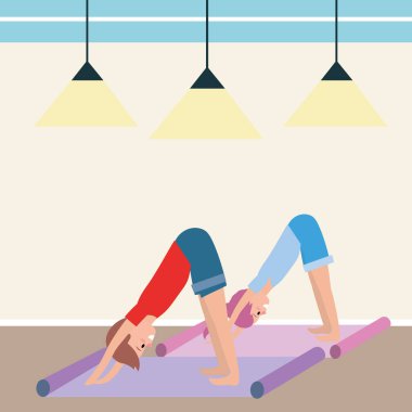 Çift pratik yoga uygun