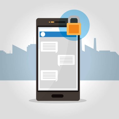 Smartphone ve sohbet bir bubbles