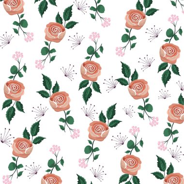 Güzellik egzotik gül bitki yaprakları ile