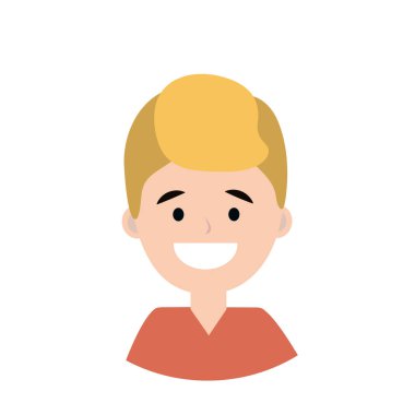 Genç adam gülümsüyor