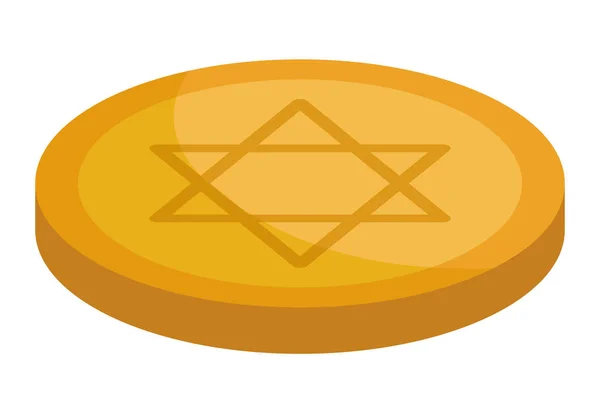 Israël gouden munt — Stockvector