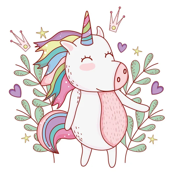 Unicorn cute cartoon — Stock Vector