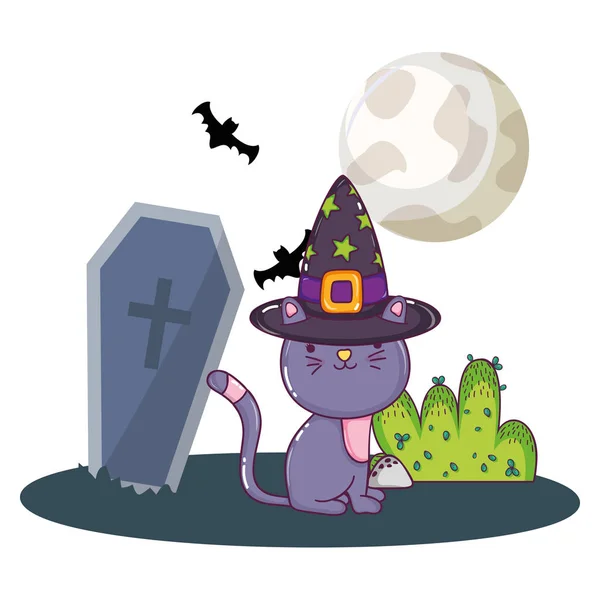 Roztomilé karikatury Halloween — Stockový vektor