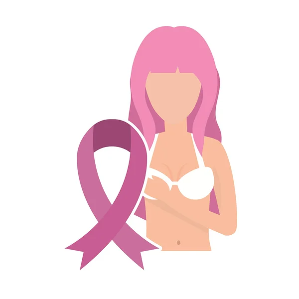 Εκστρατεία του καρκίνου του μαστού — Διανυσματικό Αρχείο