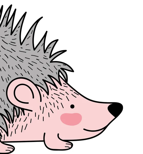 Porcupine animal drawing — Stock Vector