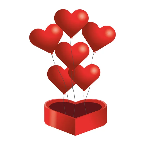 Valentines day hart cartoon — Stockvector
