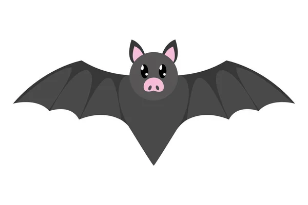 Símbolo de silhueta de morcego —  Vetores de Stock