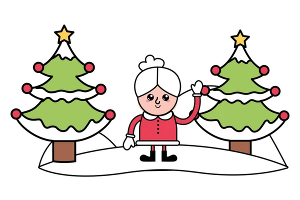 Joyeux Noël dessin animé — Image vectorielle