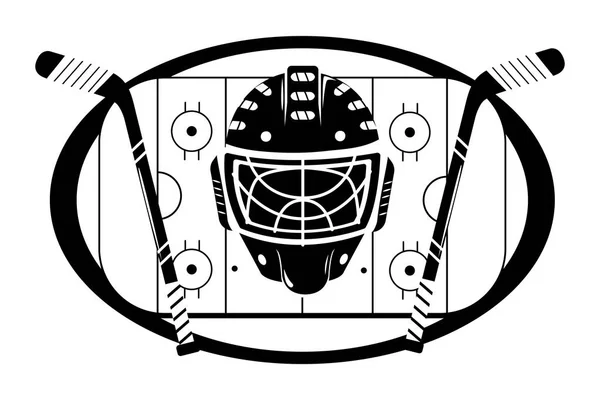 Eishockey-Karikatur — Stockvektor