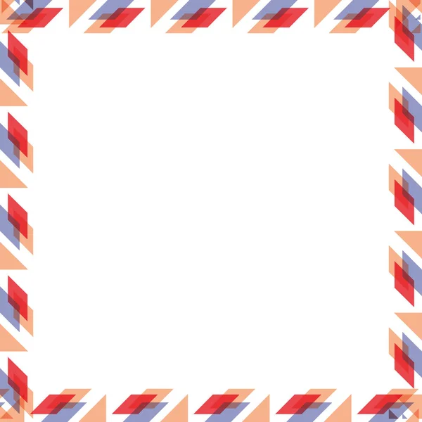 Vierkante patroon cartoon — Stockvector