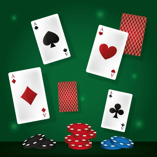 Conceito de jogo de poker —  Vetores de Stock