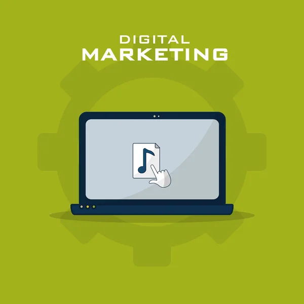 Negócio de marketing digital — Vetor de Stock